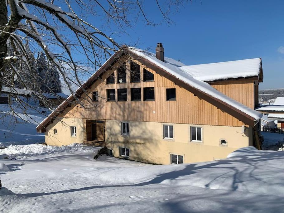 Ancienne Ferme Comtoise 4 Etoiles, 11 Personnes Lac St-Point/Mont D'Or Montperreux Exterior foto